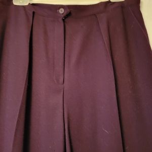 Eggplant Wool Pants from Jones New York, size 16